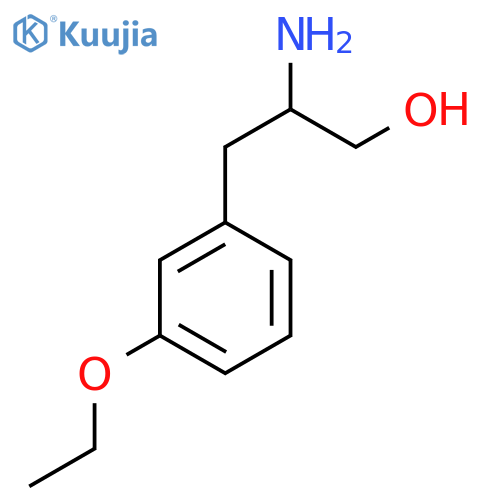 2-amino-3-(3-ethoxyphenyl)propan-1-ol structure