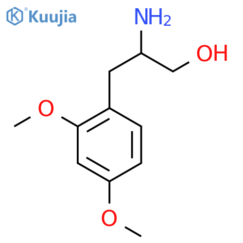 2-amino-3-(2,4-dimethoxyphenyl)propan-1-ol structure