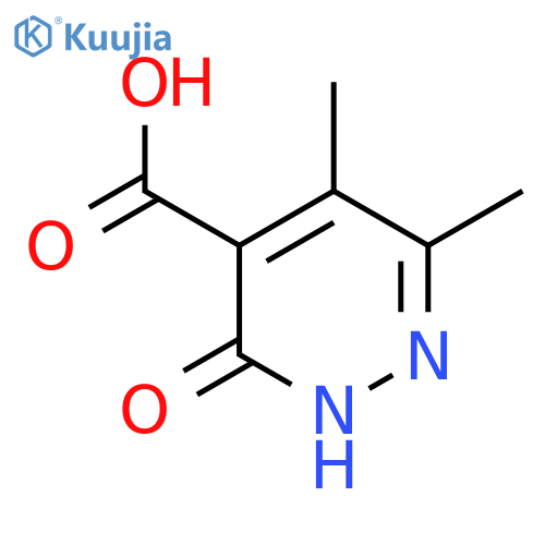 5,6-Dimethyl-3-oxo-2,3-dihydropyridazine-4-carboxylic acid structure