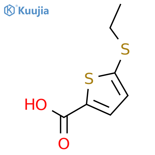 5-(Ethylthio)thiophene-2-carboxylic acid structure