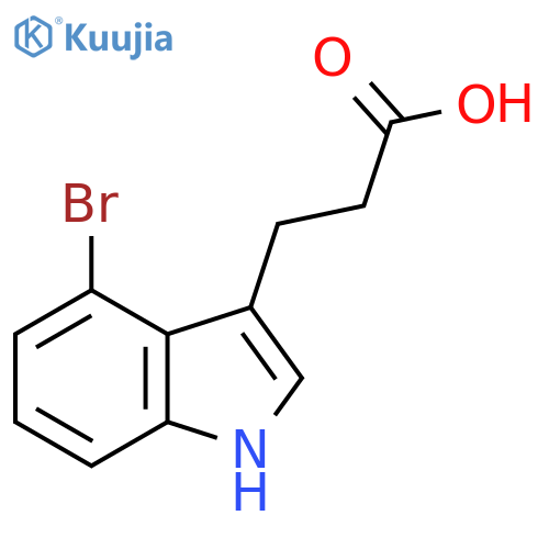 3-(4-Bromo-1H-indol-3-yl)propanoic acid structure