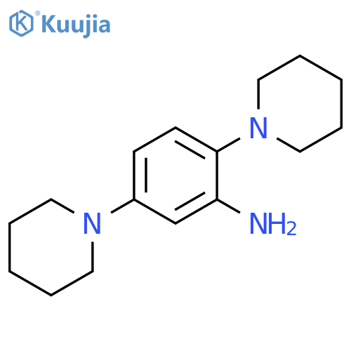 Benzenamine, 2,5-di-1-piperidinyl- structure