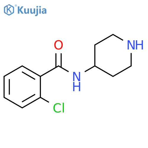 2-chloro-N-(piperidin-4-yl)benzamide structure