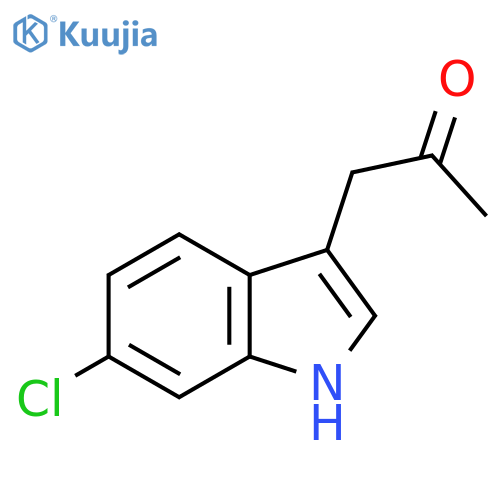 1-(6-chloro-1H-indol-3-yl)propan-2-one structure