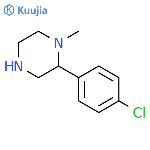 2-(4-chlorophenyl)-1-methylpiperazine structure