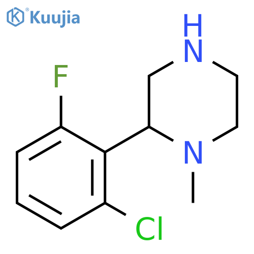 2-(2-chloro-6-fluorophenyl)-1-methylpiperazine structure
