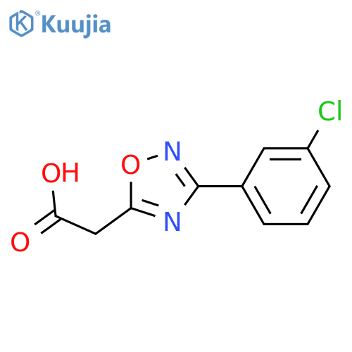 2-[3-(3-chlorophenyl)-1,2,4-oxadiazol-5-yl]acetic acid structure