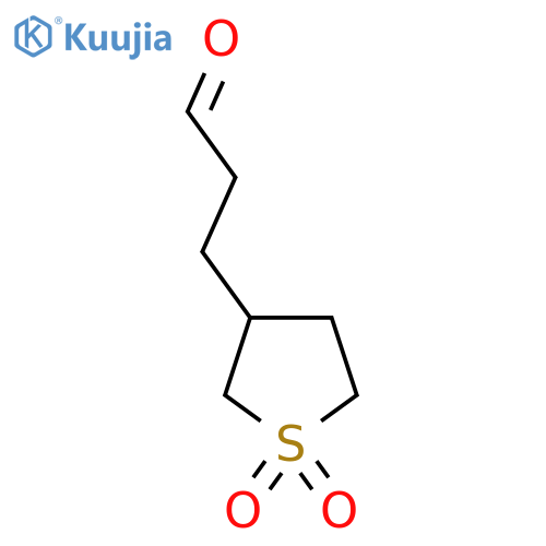 3-(1,1-dioxo-1lambda6-thiolan-3-yl)propanal structure