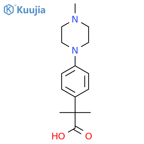 α,α-Dimethyl-4-(4-methyl-1-piperazinyl)benzeneacetic Acid structure