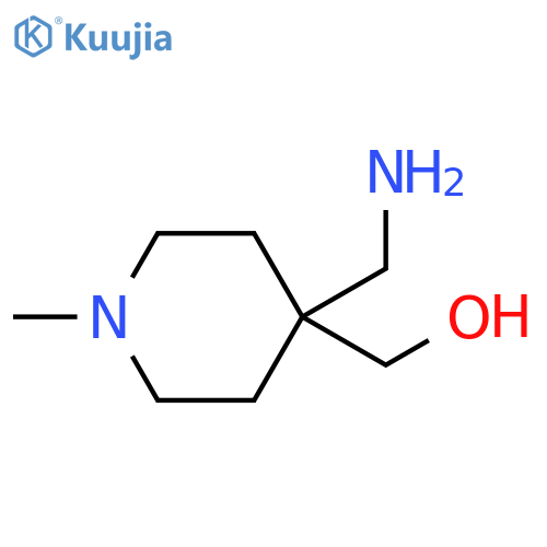 4-Piperidinemethanol, 4-(aminomethyl)-1-methyl- structure