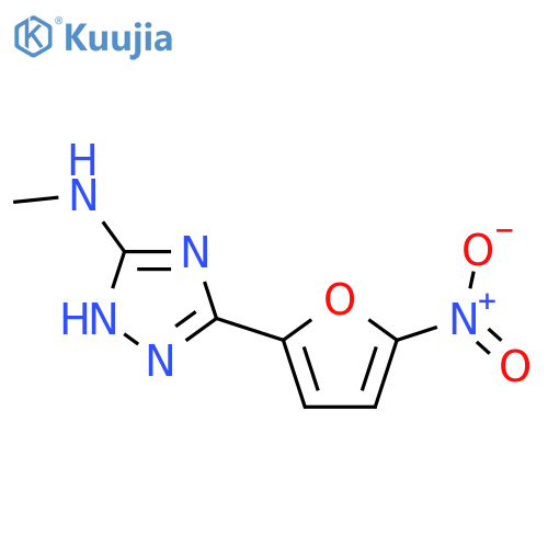 1H-1,2,4-Triazol-5-amine,N-methyl-3-(5-nitro-2-furanyl)- structure