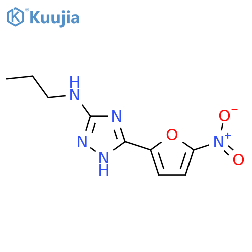 1H-1,2,4-Triazol-5-amine,3-(5-nitro-2-furanyl)-N-propyl- structure