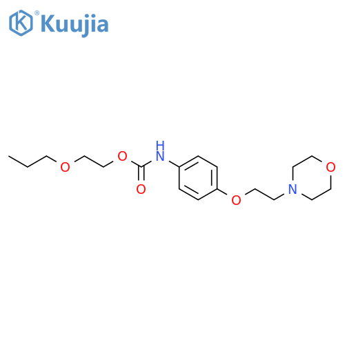 Carbanilic acid,p-2-morpholinoethoxy-, 2-propoxyethyl ester (6CI) structure
