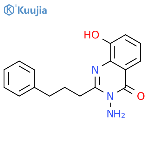 4(3H)-Quinazolinone, 3-amino-8-hydroxy-2-(3-phenylpropyl)- structure