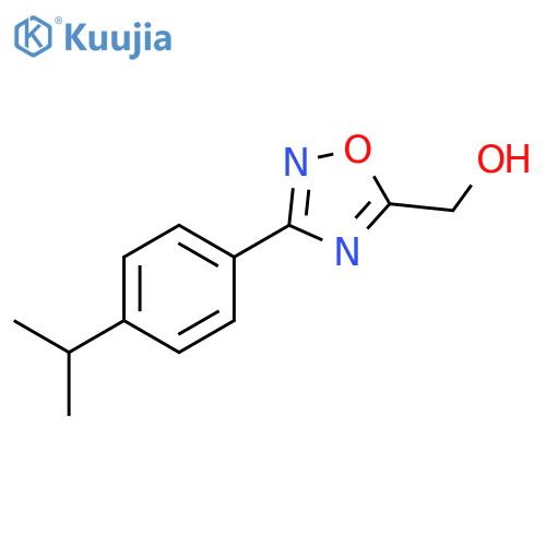 1,2,4-Oxadiazole-5-methanol, 3-[4-(1-methylethyl)phenyl]- structure
