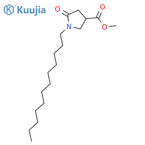 Methyl 1-dodecyl-5-oxopyrrolidine-3-carboxylate structure