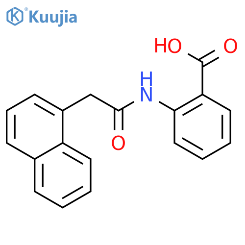2-2-(naphthalen-1-yl)acetamidobenzoic acid structure