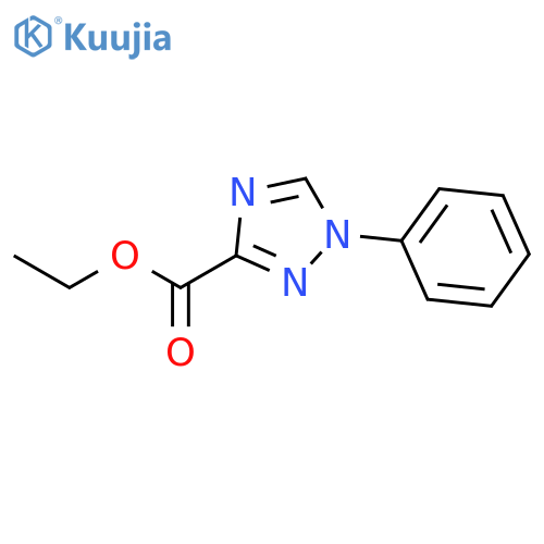 Ethyl 1-phenyl-1H-1,2,4-triazole-3-carboxylate structure