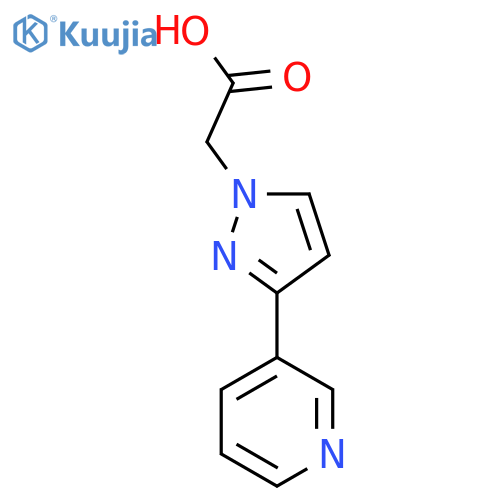 2-(3-(Pyridin-3-yl)-1H-pyrazol-1-yl)acetic acid structure