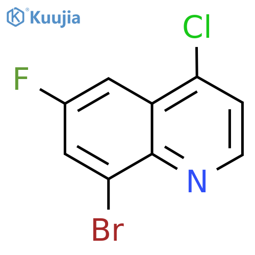 8-Bromo-4-chloro-6-fluoroquinoline structure