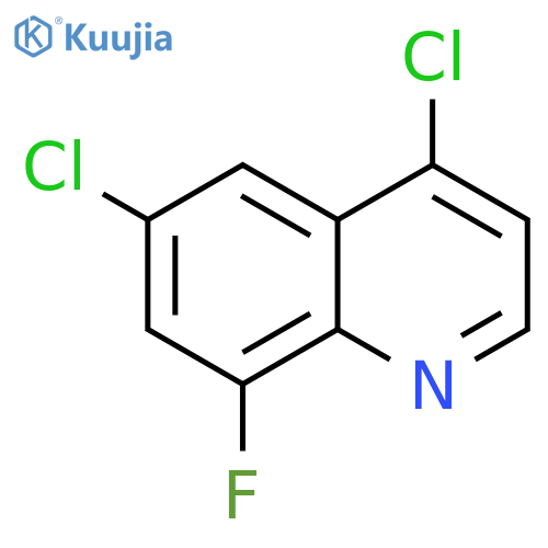 4,6-dichloro-8-fluoroquinoline structure