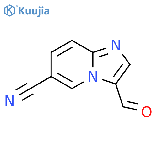 3-Formylimidazo1,2-apyridine-6-carbonitrile structure