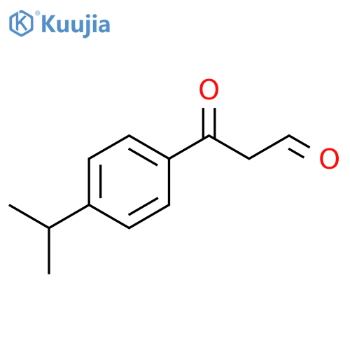 3-oxo-3-4-(propan-2-yl)phenylpropanal structure