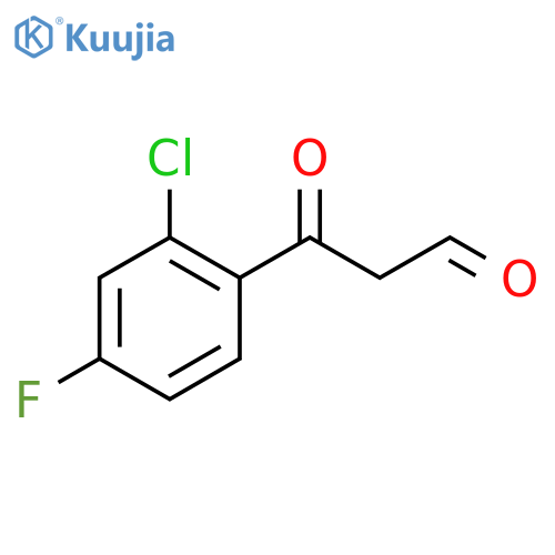 3-(2-chloro-4-fluorophenyl)-3-oxopropanal structure