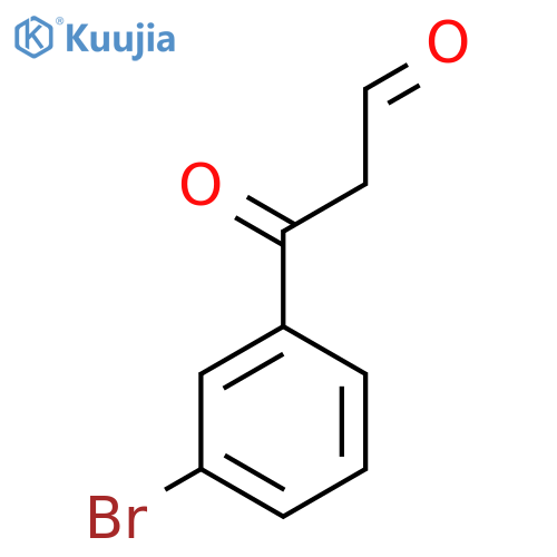 3-(3-Bromophenyl)-3-oxopropanal structure
