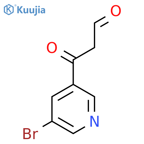 3-(5-bromopyridin-3-yl)-3-oxopropanal structure