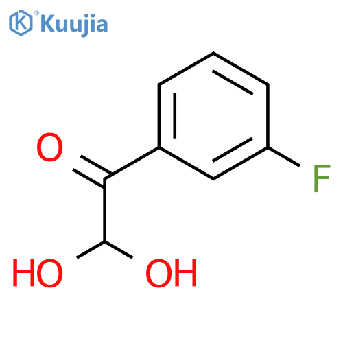 Ethanone, 1-(3-fluorophenyl)-2,2-dihydroxy- structure