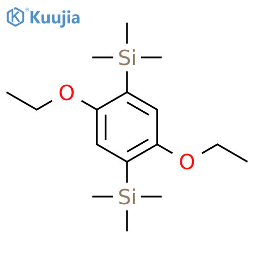 Silane, (2,5-diethoxy-1,4-phenylene)bis[trimethyl- structure