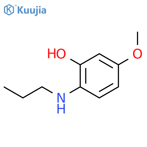 Phenol, 5-methoxy-2-(propylamino)- structure