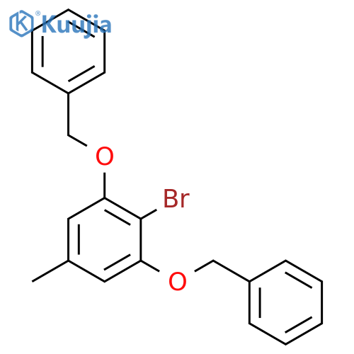 Benzene, 2-bromo-5-methyl-1,3-bis(phenylmethoxy)- structure