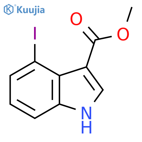 4-Iodo-1H-indole-3-carboxylic acid methyl ester structure