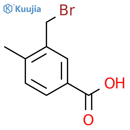 Benzoic acid,3-(bromomethyl)-4-methyl- structure