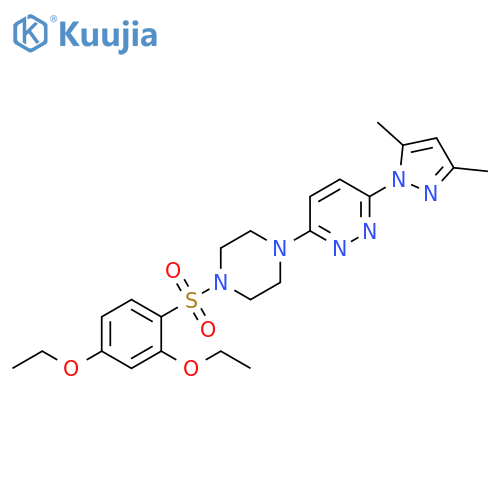 3-[4-(2,4-diethoxybenzenesulfonyl)piperazin-1-yl]-6-(3,5-dimethyl-1H-pyrazol-1-yl)pyridazine structure
