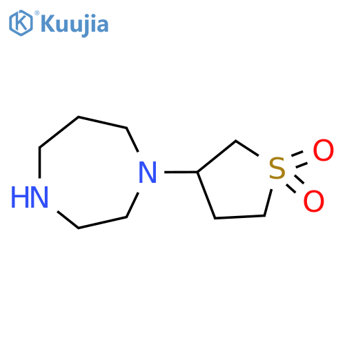 3-(1,4-diazepan-1-yl)-1λ?-thiolane-1,1-dione structure