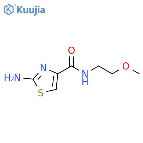 2-Amino-N-(2-methoxyethyl)-1,3-thiazole-4-carboxamide structure