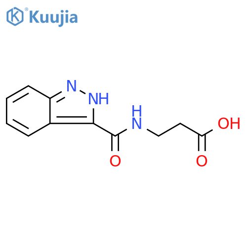 3-(2H-indazol-3-ylformamido)propanoic acid structure