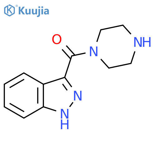 3-(Piperazine-1-carbonyl)-2H-indazole structure