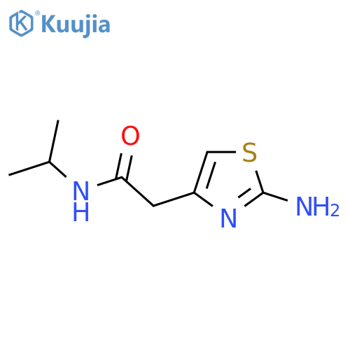 2-(2-Amino-1,3-thiazol-4-yl)-N-isopropylacetamide structure