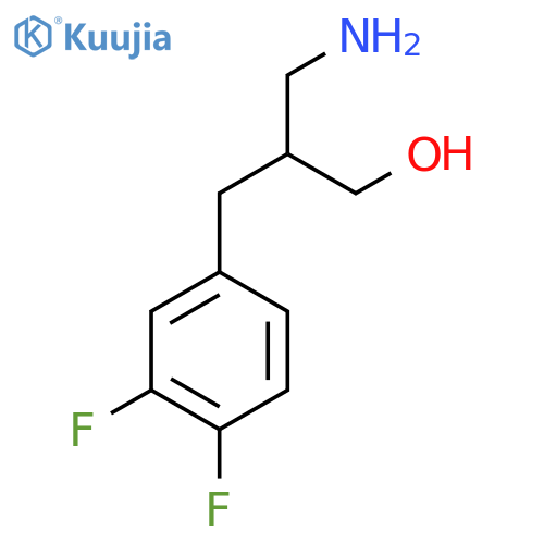 3-Amino-2-(3,4-difluorophenyl)methylpropan-1-ol structure