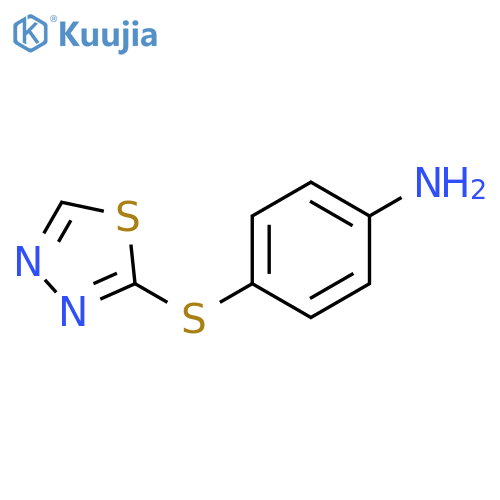 4-(1,3,4-thiadiazol-2-ylsulfanyl)aniline structure