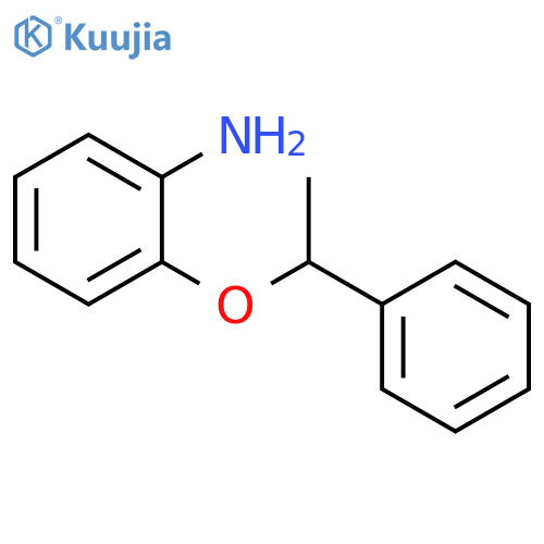 2-(1-phenylethoxy)aniline structure