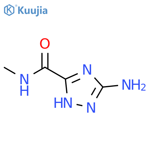 3-Amino-N-methyl-1H-1,2,4-triazole-5-carboxamide structure