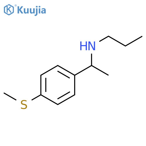 {1-4-(methylsulfanyl)phenylethyl}(propyl)amine structure
