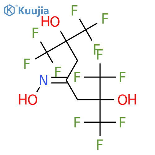 4-Heptanone,1,1,1,7,7,7-hexafluoro-2,6-dihydroxy-2,6-bis(trifluoromethyl)-, oxime structure