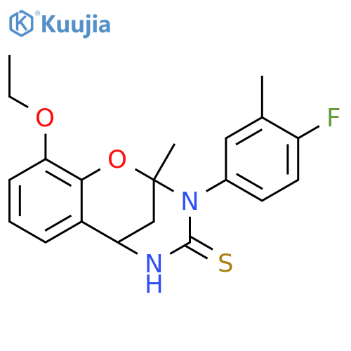6-ethoxy-10-(4-fluoro-3-methylphenyl)-9-methyl-8-oxa-10,12-diazatricyclo[7.3.1.0^{2,7}]trideca-2,4,6-triene-11-thione structure