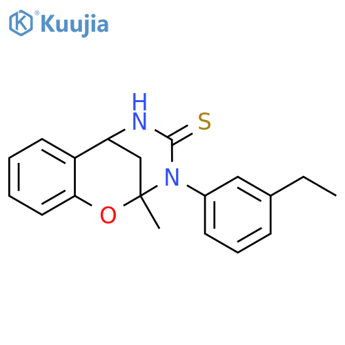 10-(3-ethylphenyl)-9-methyl-8-oxa-10,12-diazatricyclo[7.3.1.0^{2,7}]trideca-2,4,6-triene-11-thione structure